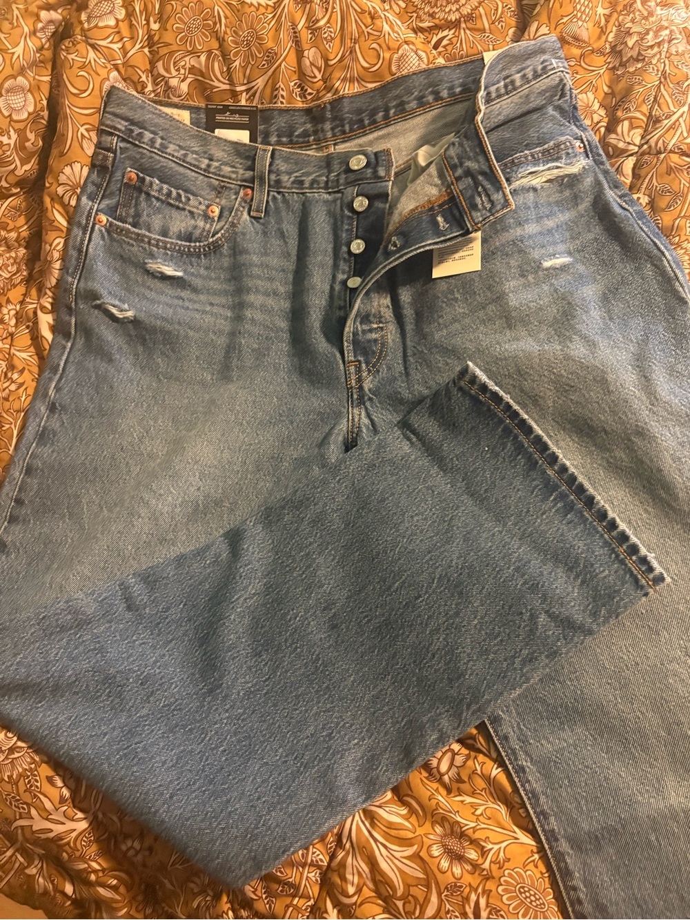 NWT Levi’s Premium 501 90's Ankle Mid-Rise Straight Verified Vintage wash 34x30